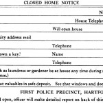 Closed home notice by Edward Langrish