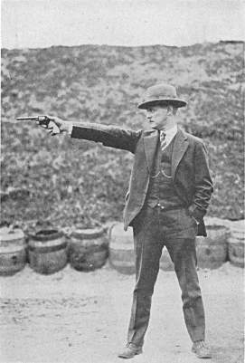 Colonel Norman Schwarzkopf firing revolver
