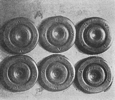 Empty shells from two pistols