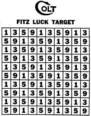 Fitz Luck Target For Target shooting with handguns