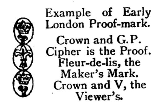 Early London Proof Mark