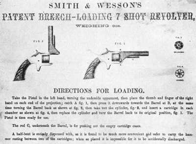 Directions for loading Tip-up smith & wesson second model